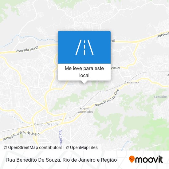 Rua Benedito De Souza mapa