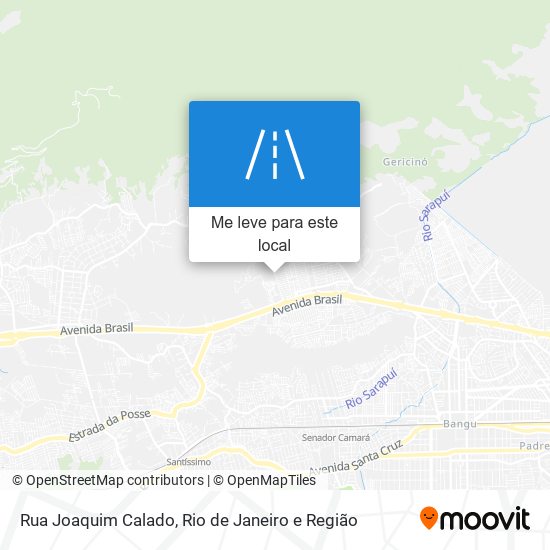 Rua Joaquim Calado mapa