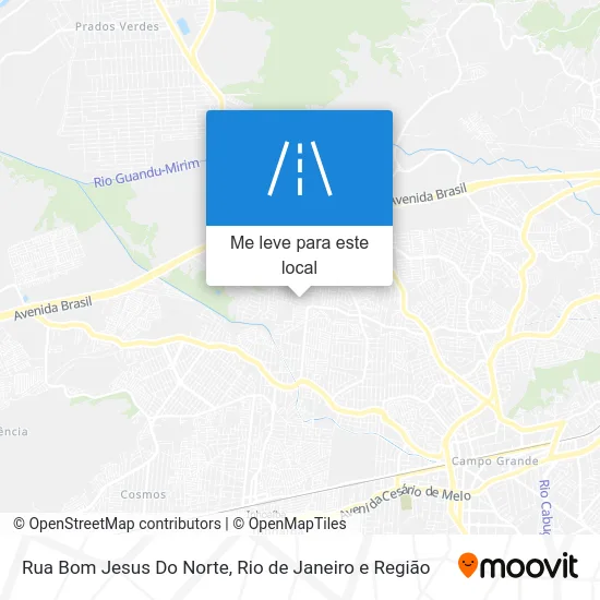 Rua Bom Jesus Do Norte mapa