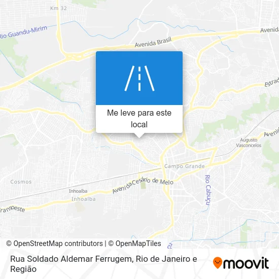 Rua Soldado Aldemar Ferrugem mapa