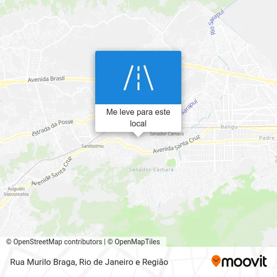 Rua Murilo Braga mapa
