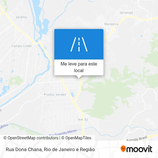 Rua Dona Chana mapa