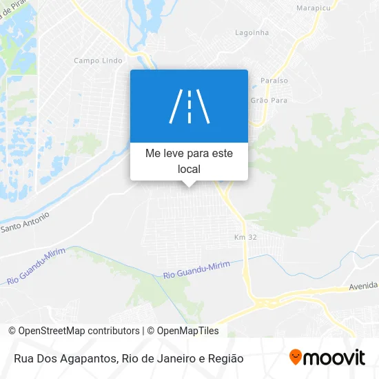 Rua Dos Agapantos mapa