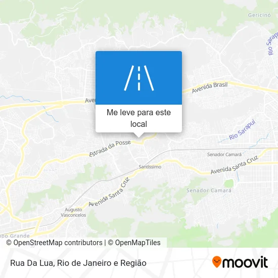Rua Da Lua mapa