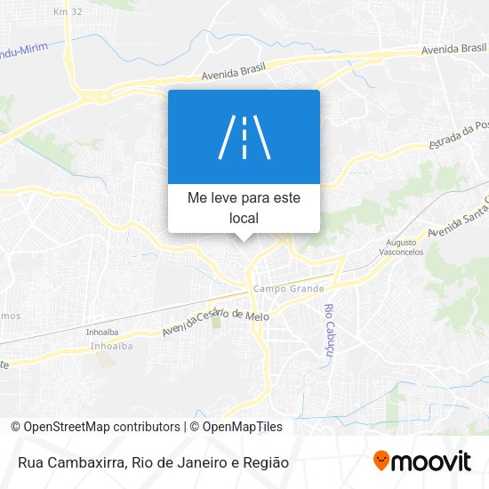 Rua Cambaxirra mapa