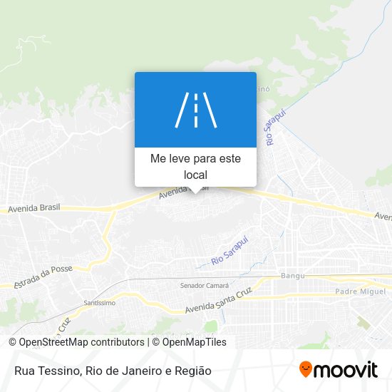 Rua Tessino mapa