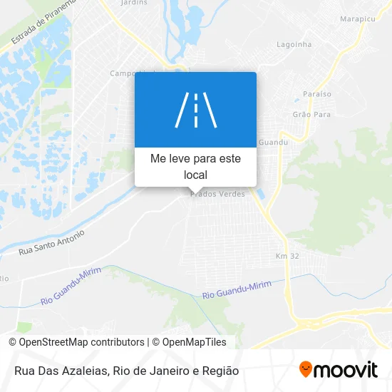 Rua Das Azaleias mapa