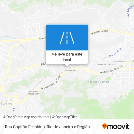 Rua Capitão Felisbino mapa