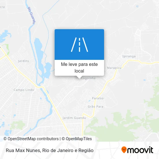 Rua Max Nunes mapa