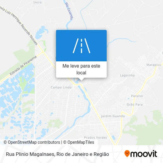 Rua Plinio Magalnaes mapa