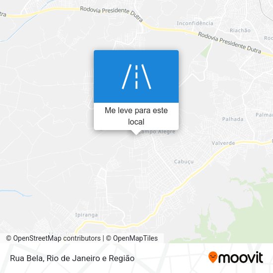 Rua Bela mapa