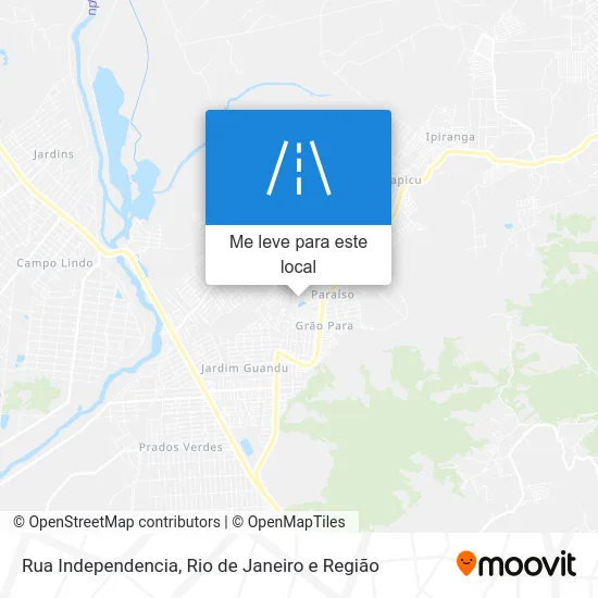 Rua Independencia mapa