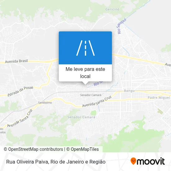 Rua Oliveira Paiva mapa