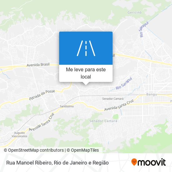 Rua Manoel Ribeiro mapa