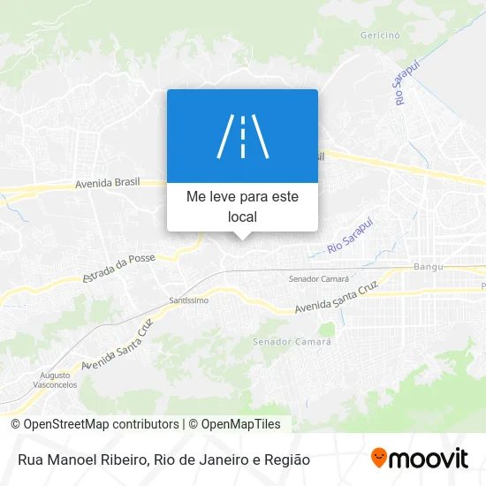 Rua Manoel Ribeiro mapa
