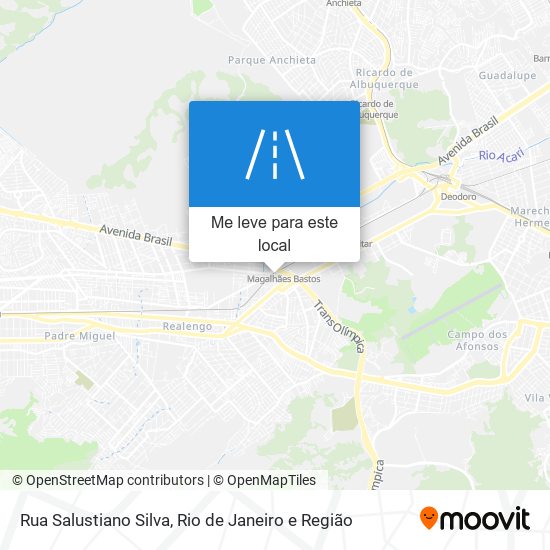 Rua Salustiano Silva mapa