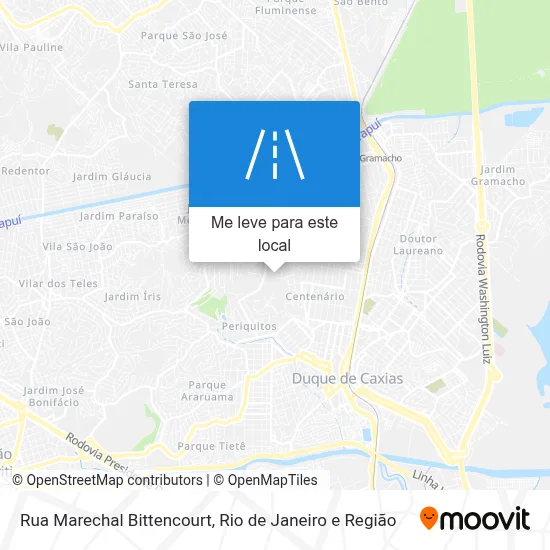 Rua Marechal Bittencourt mapa