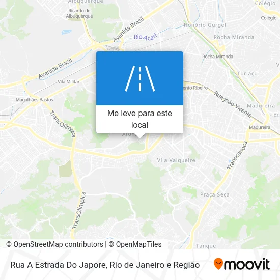 Rua A Estrada Do Japore mapa