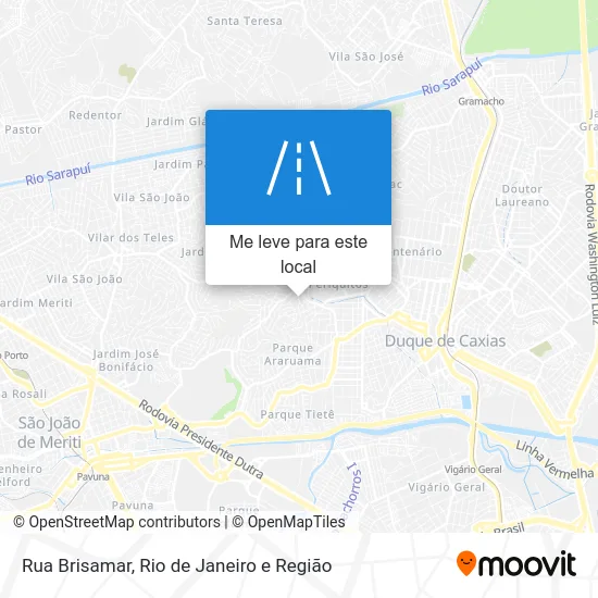 Rua Brisamar mapa