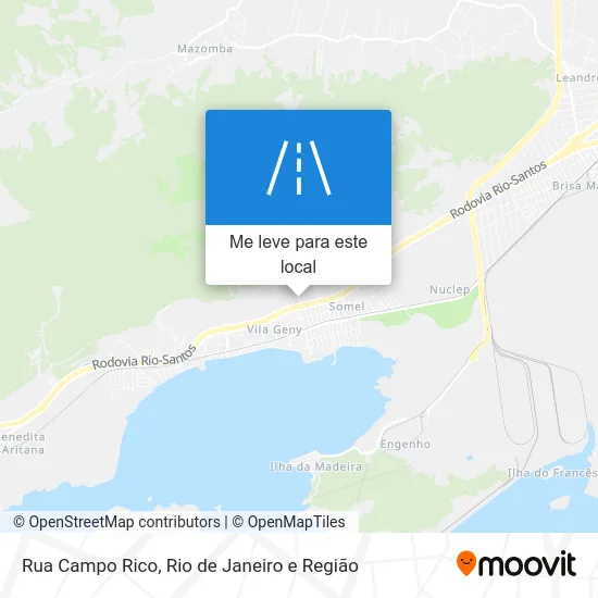 Rua Campo Rico mapa
