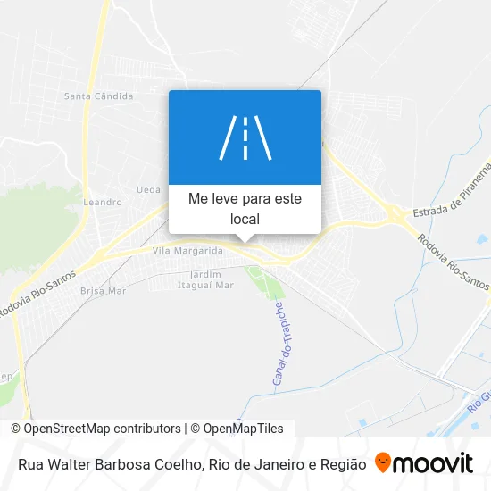 Rua Walter Barbosa Coelho mapa