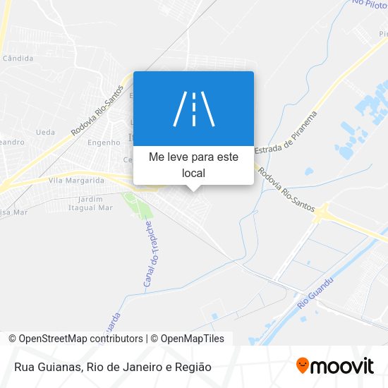 Rua Guianas mapa