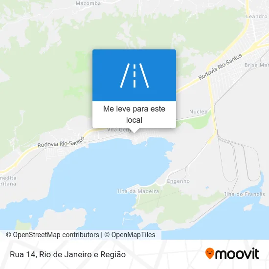 Rua 14 mapa