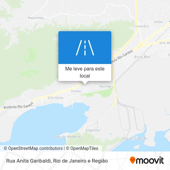 Rua Anita Garibaldi mapa