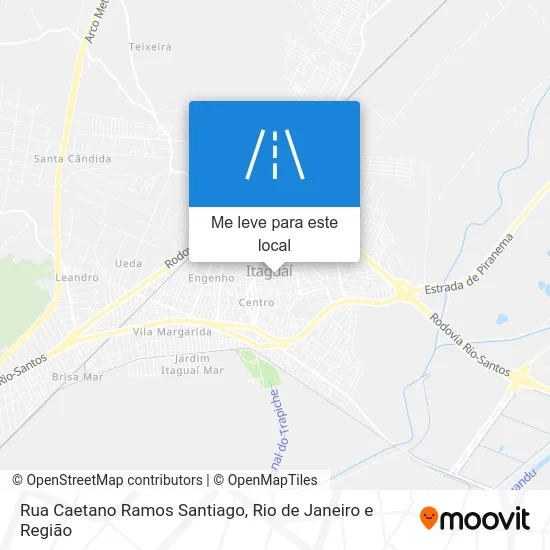 Rua Caetano Ramos Santiago mapa