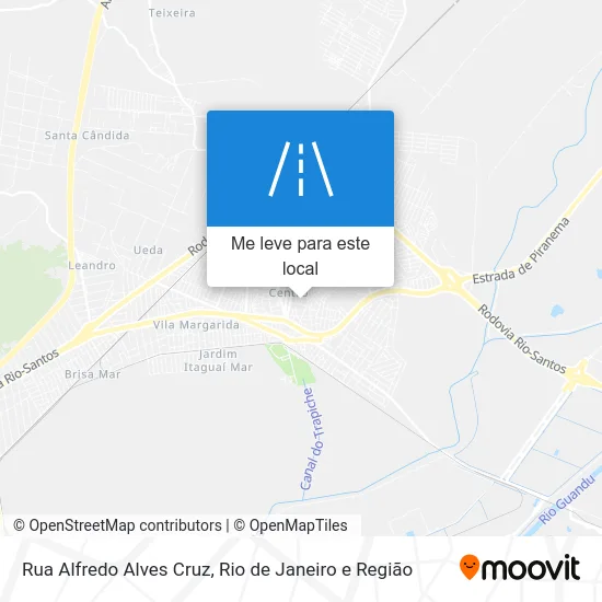 Rua Alfredo Alves Cruz mapa