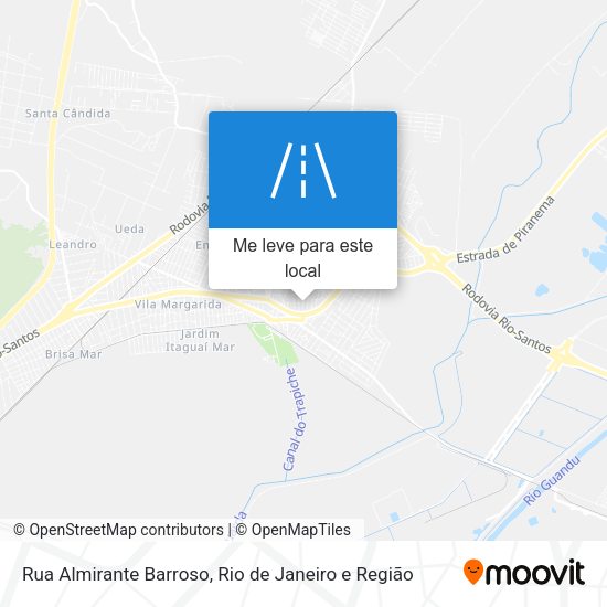 Rua Almirante Barroso mapa