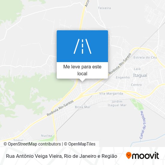 Rua Antônio Veiga Vieira mapa
