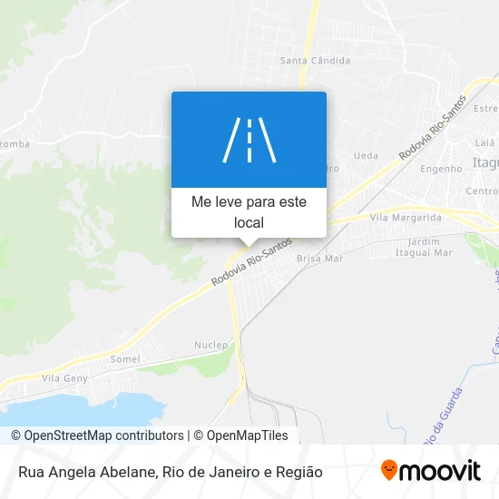 Rua Angela Abelane mapa