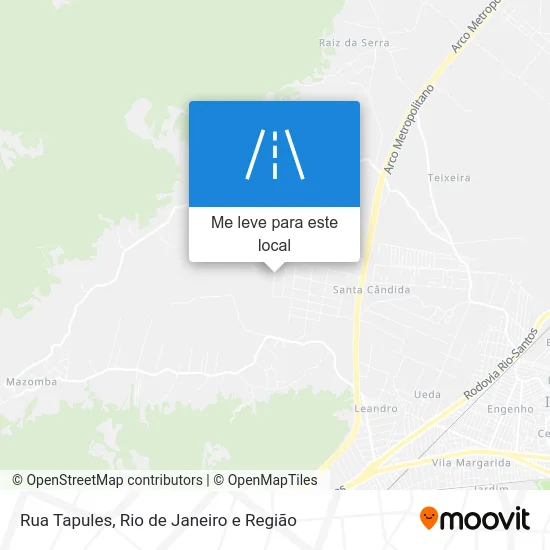 Rua Tapules mapa
