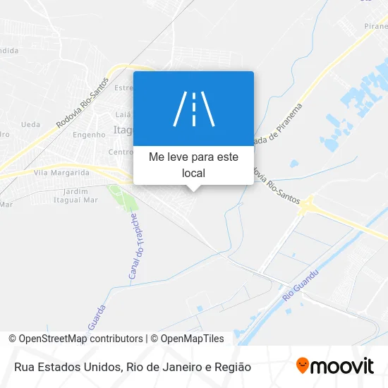 Rua Estados Unidos mapa