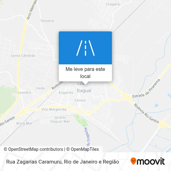 Rua Zagarias Caramuru mapa