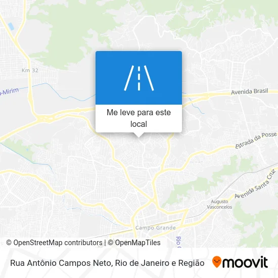 Rua Antônio Campos Neto mapa