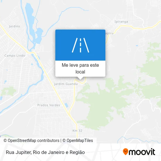 Rua Jupiter mapa