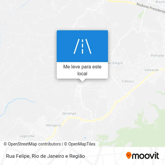 Rua Felipe mapa