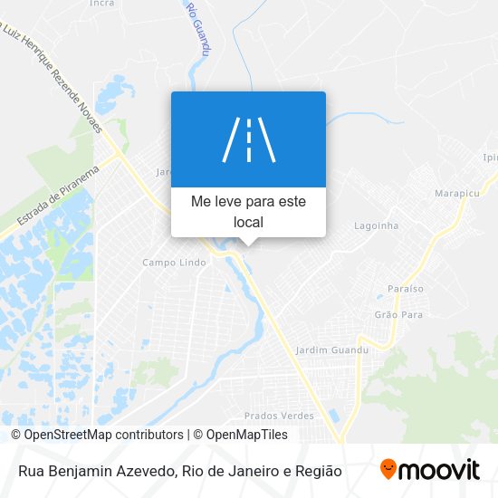 Rua Benjamin Azevedo mapa