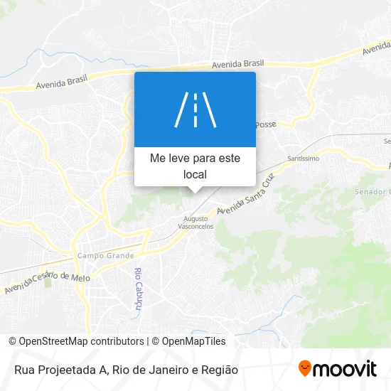 Rua Projeetada A mapa