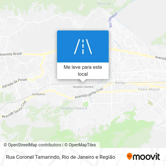 Rua Coronel Tamarindo mapa