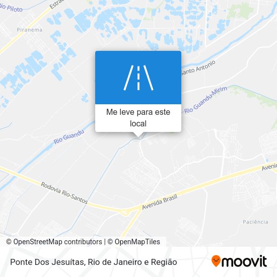 Ponte Dos Jesuítas mapa