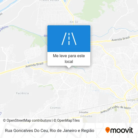 Rua Goncalves Do Ceu mapa