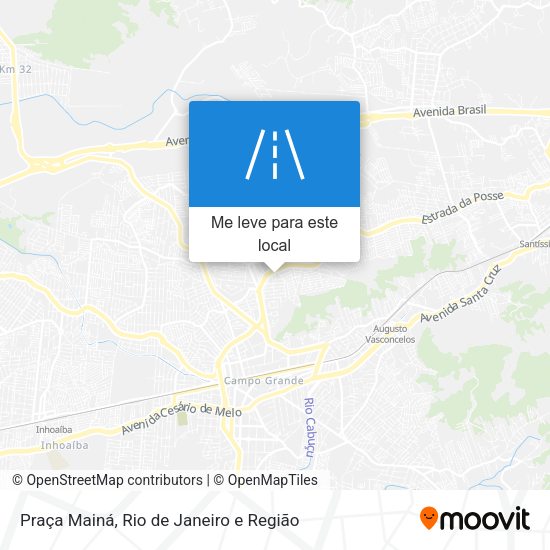 Praça Mainá mapa