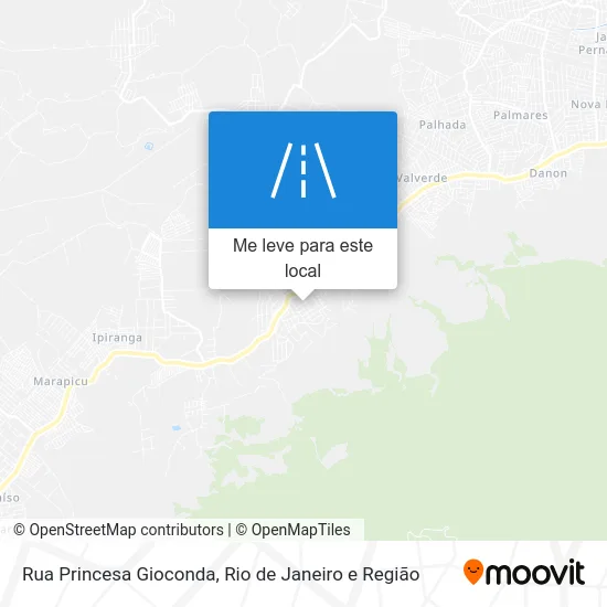 Rua Princesa Gioconda mapa