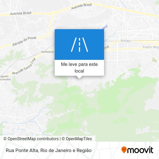 Rua Ponte Alta mapa