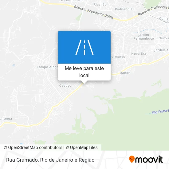 Rua Gramado mapa