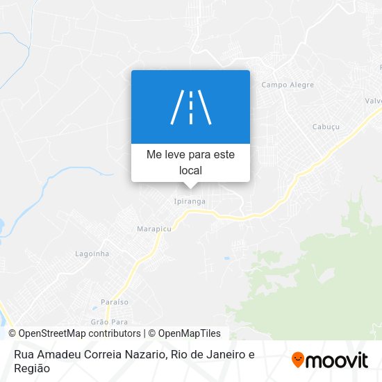 Rua Amadeu Correia Nazario mapa