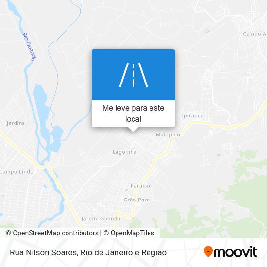 Rua Nilson Soares mapa
